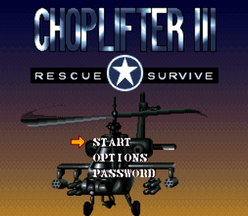  SNES ROMS - Choplifter III (EUROPE / 유럽판 롬파일 다운로드)