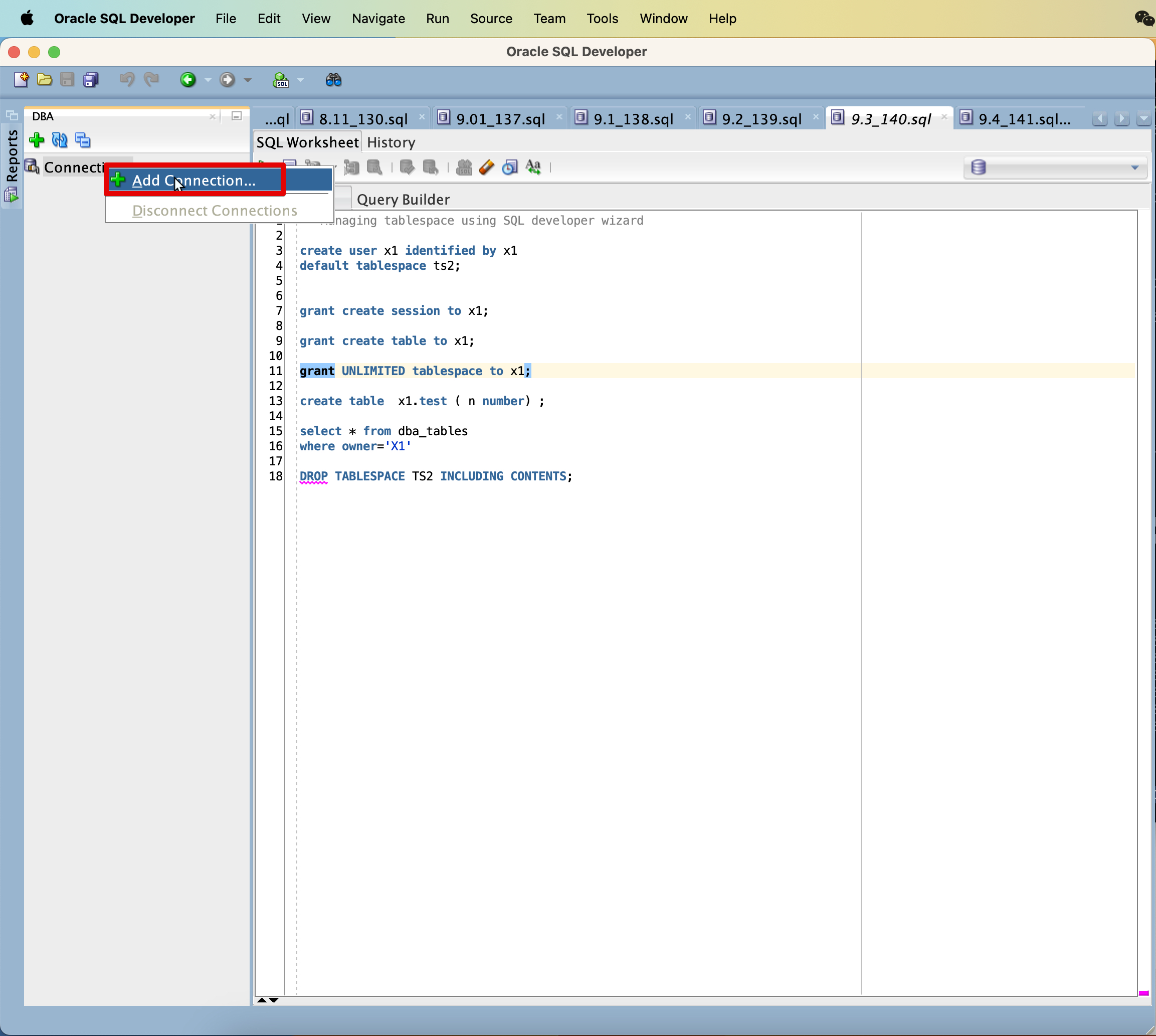 84 oracle 19c managing tablespace using sql developer wizard