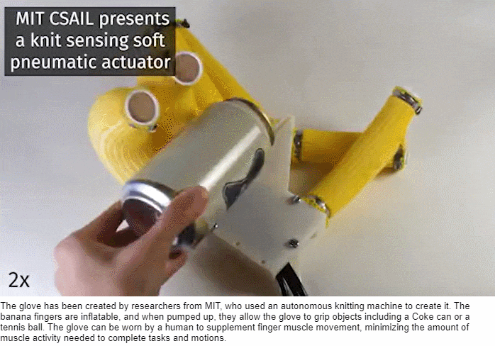 MIT&#44; 불편한 손가락 보완 보조 장갑 개발 VIDEO: Scientists create &#39;banana fingers&#39; assistive glove that grips items