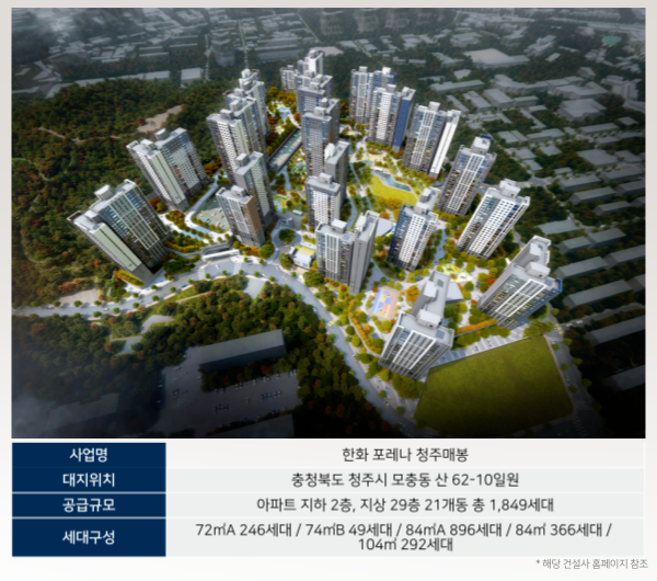  포레나 청주매봉, 도시공원 특례사업의 숲세권 아파트!!