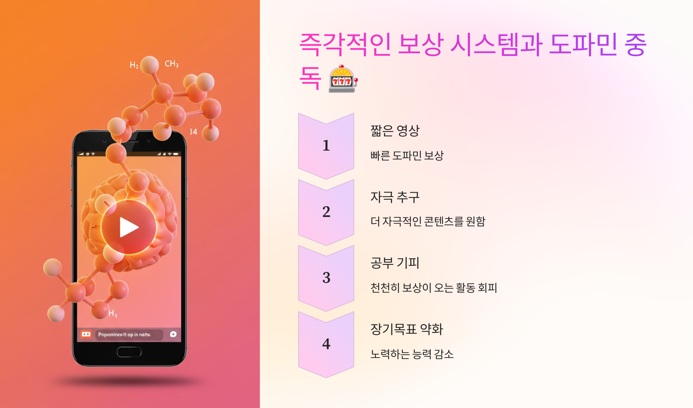 즉각적인 보상 시스템과 도파민 중독