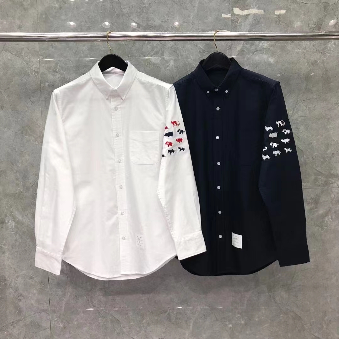  [THOM BROWNE] 톰브라운 애니멀 프린트 옥스포드 셔츠 MWL272E (2 COLOR)