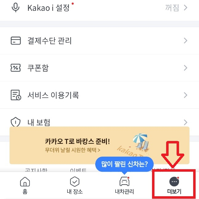 카카오내비 신호등 표시 설정 방법