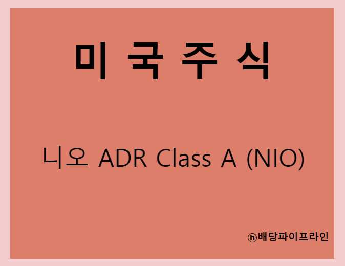  니오 ADR Class A (NIO) 주가, 실적, 전망, 기업분석, 52주 저가,고가 매출, 이익