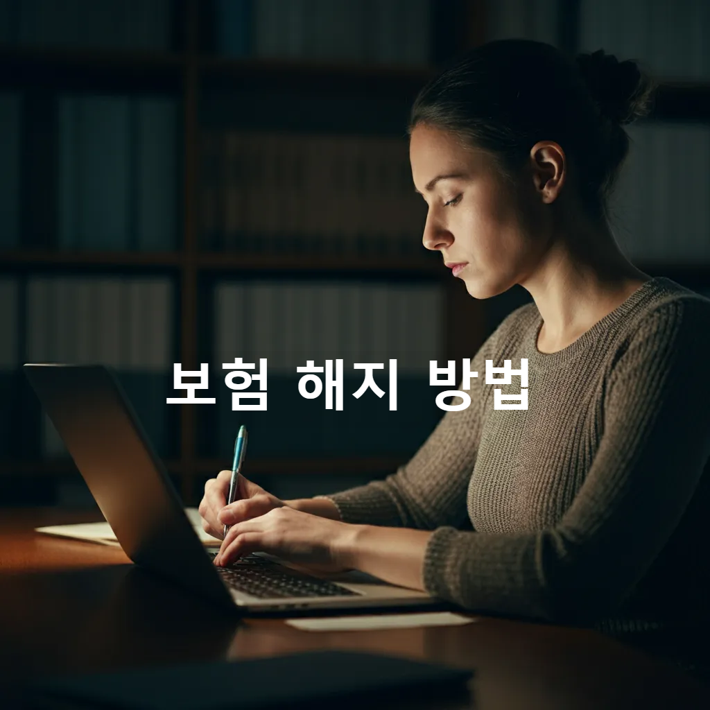 보험 해지 방법