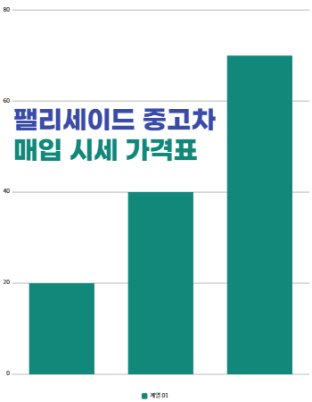 팰리세이드 중고차 매입 시세표