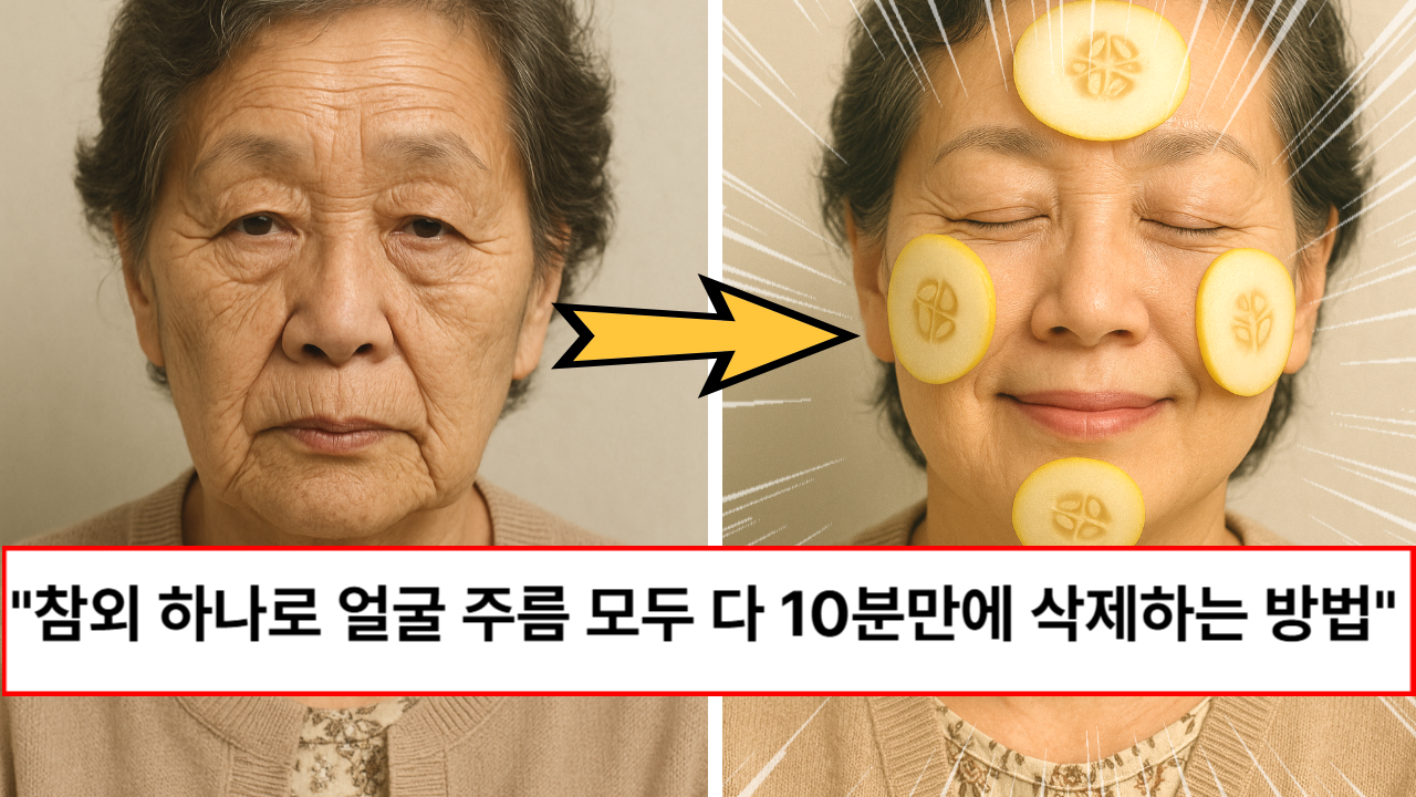“참외만 있으면 됩니다” 이마주름, 눈가주름, 팔자주름 등 하루 10분이면 삭제되는 방법