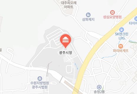 광주시청 위치 이미지