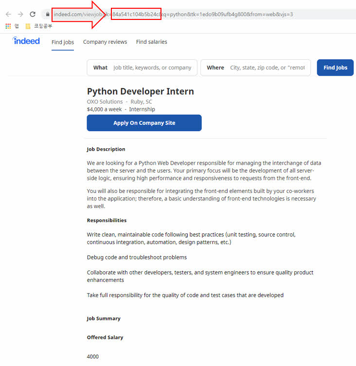 Python으로 웹 스크래퍼 만들기 복습 6일 차 8