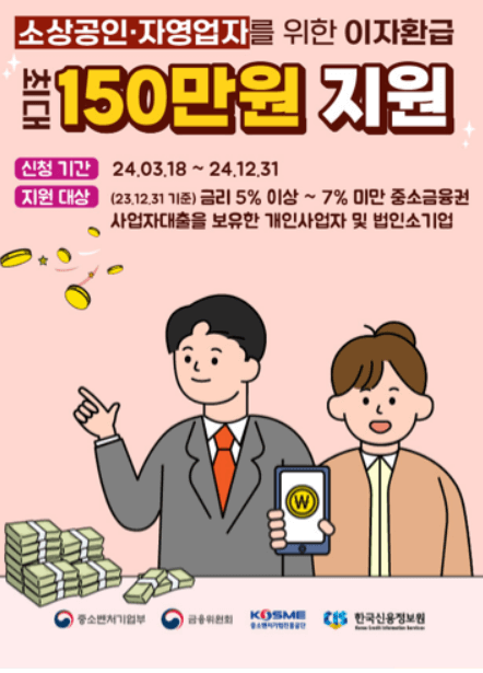 소상공인 이자환급 신청방법 환급대상 환급금액