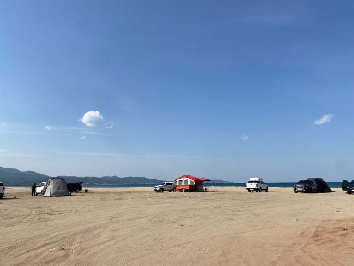 대진해수욕장-캠핑