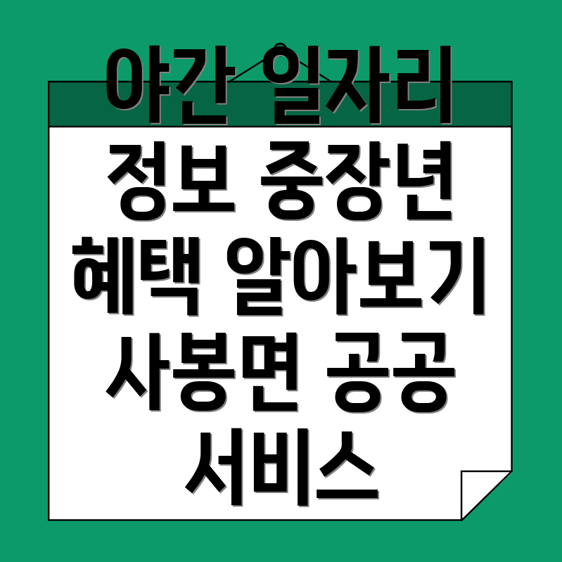 중장년 공공일자리