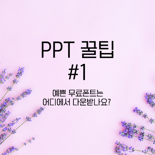 PPT 제작 꿀팁! 아름다운 글꼴을 무료로 다운로드할 수 있는 곳은 어디인가요? 1