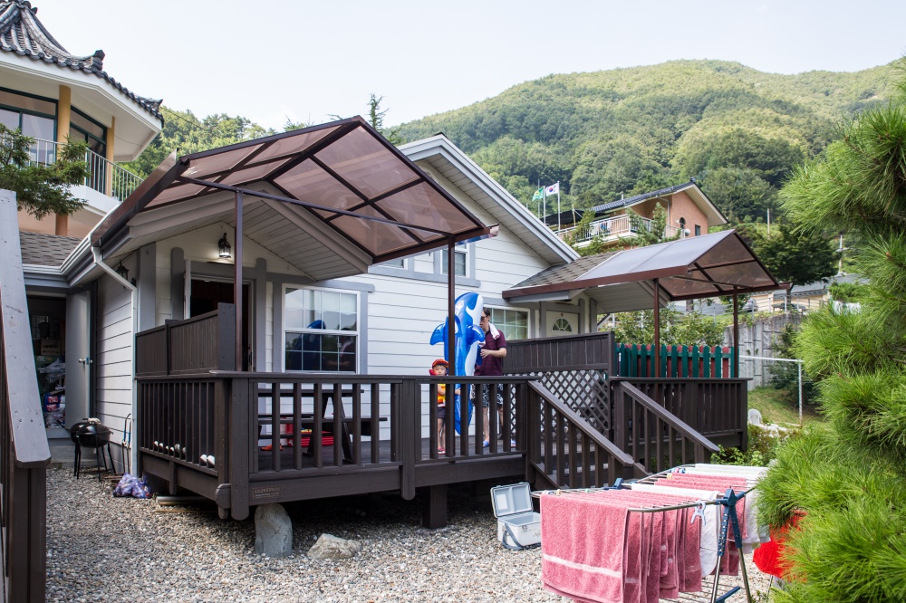  지리산 산청호수펜션에서