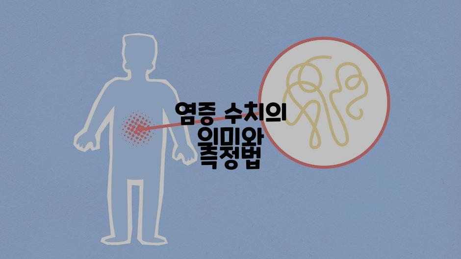 염증 수치의 의미와 측정법