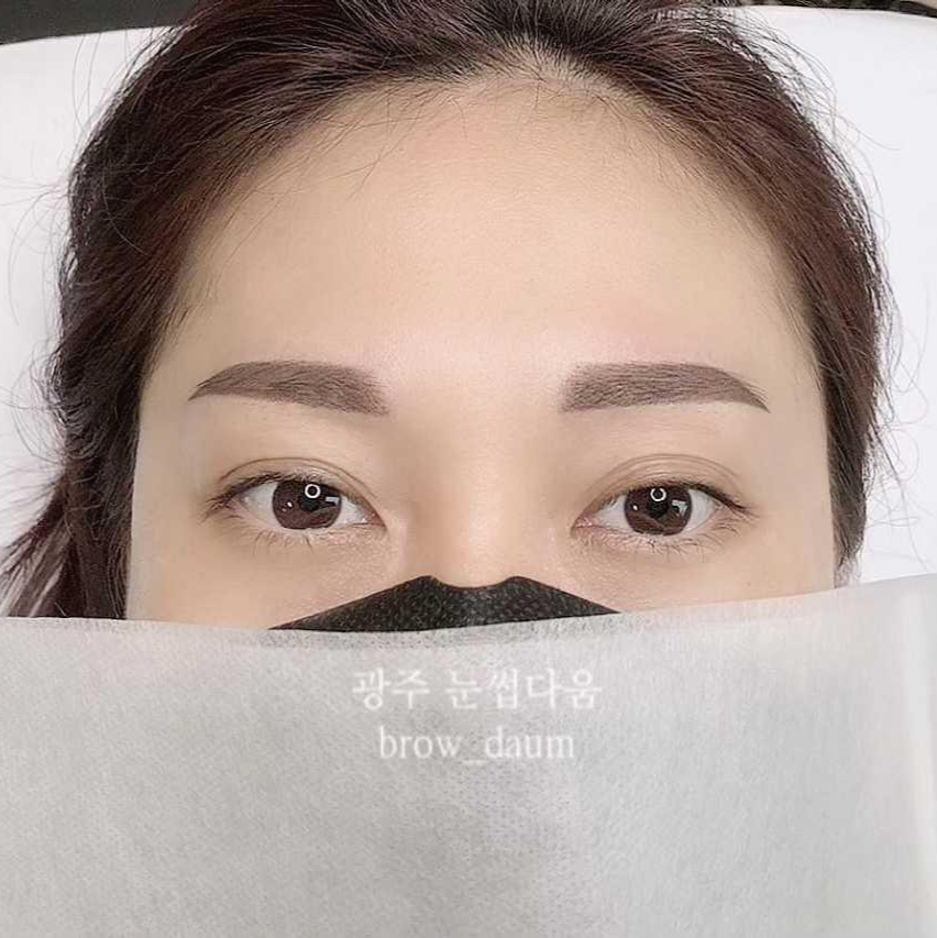  광주눈썹문신 추천 쌍촌동 눈썹다움에서 했어요~!
