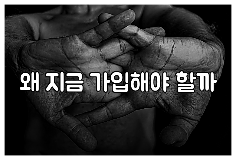 왜 지금 가입해야 할까