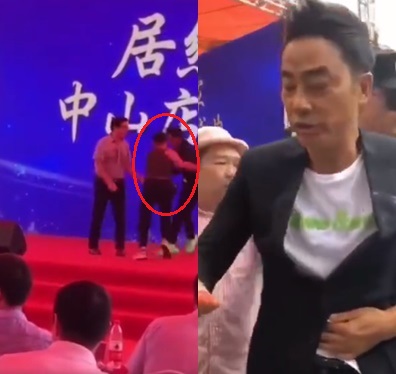  배우 임달화, 中 행사장 무대서 괴한에 피습.. 생명에 지장 없어