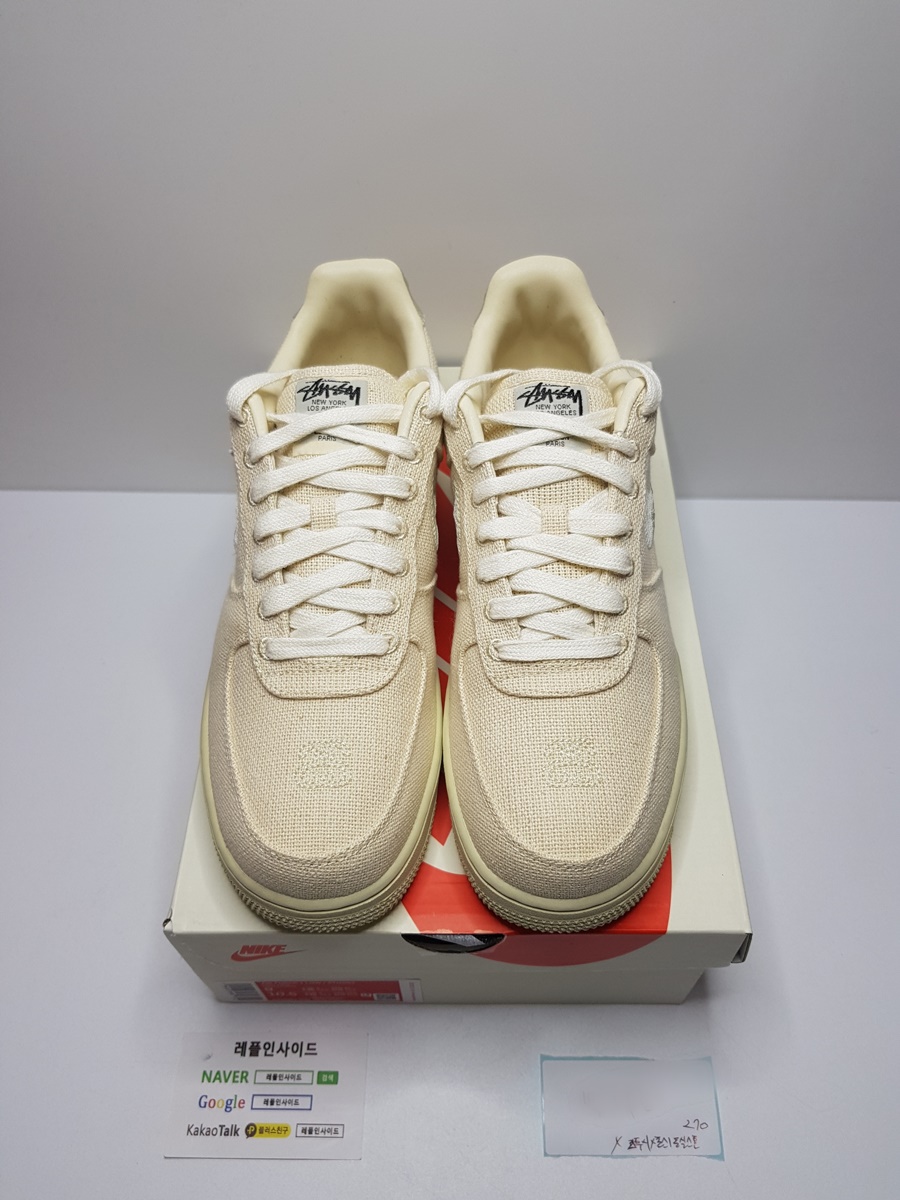  [NIKE] 나이키 x 스투시 에어포스1 로우 포실스톤 CZ9084-200 남녀공용 (X공장) 실사!