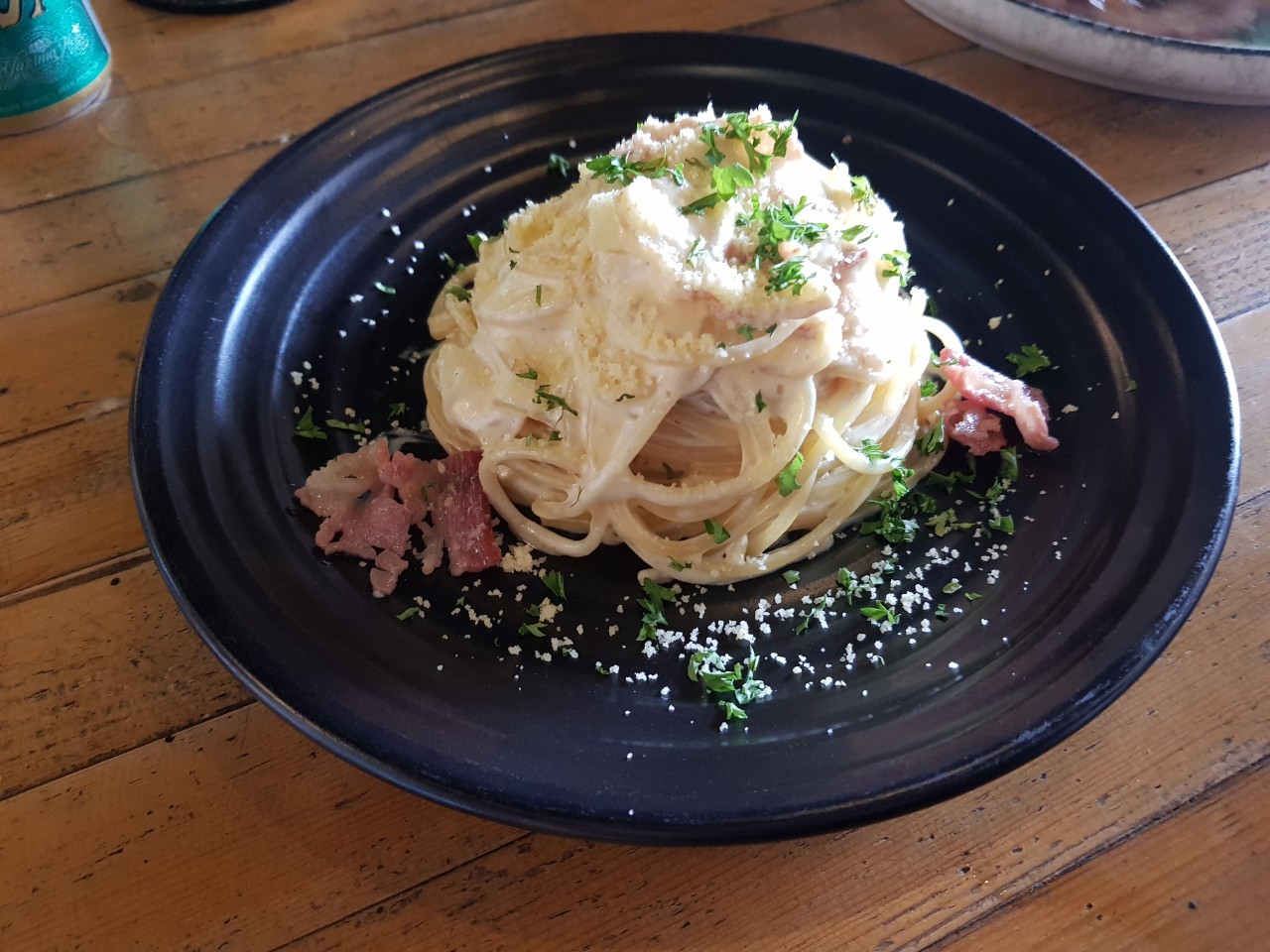호치민 Downtown Steakhouse 까르보나라 스파게티
