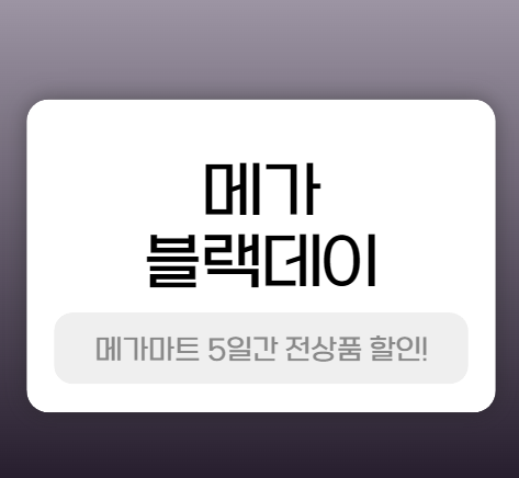 메가 블랙데이