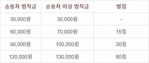 속도위반 범칙금