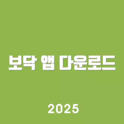 보닥 앱 다운로드