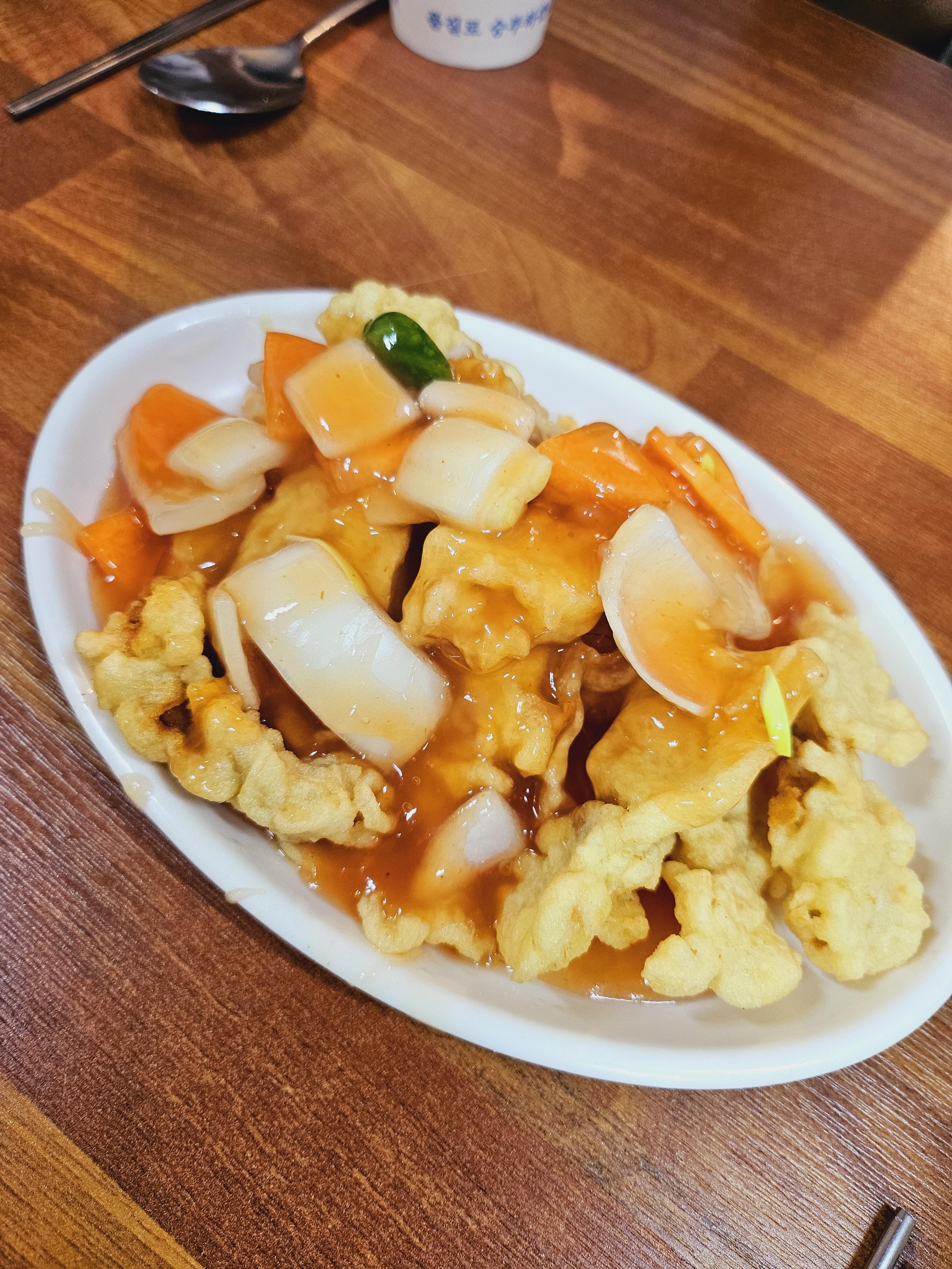 익산 중앙시장 우리분식 탕수욱