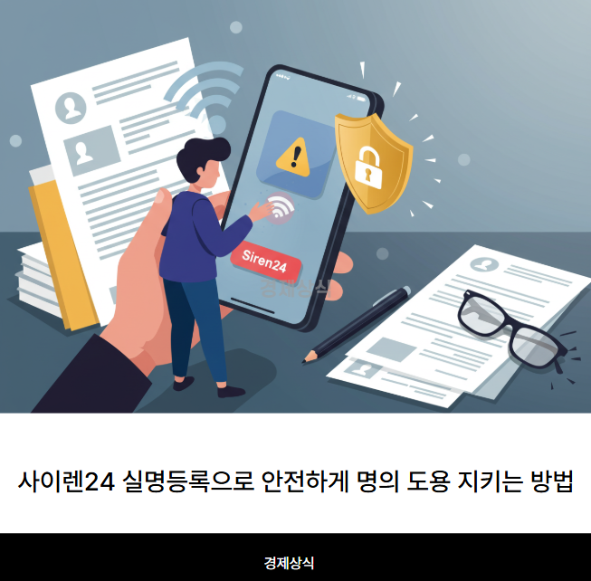 사이렌24 실명등록으로 안전하게 명의 도용 지키는 방법