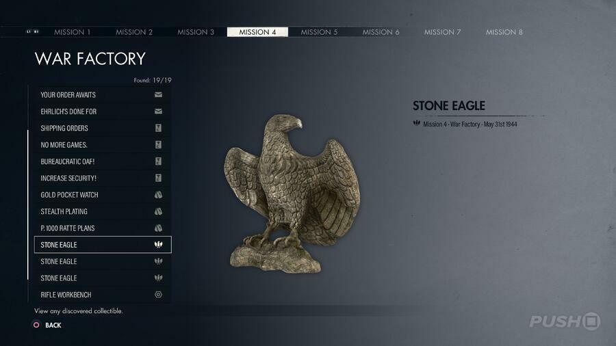  스나이퍼엘리트 5: 모든 독수리 조각상, Stone Eagles 위치