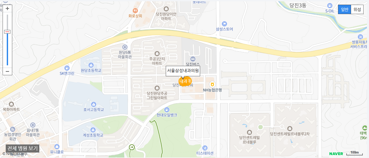 당진시 야간 진료 내과 병원 서울삼성내과의원