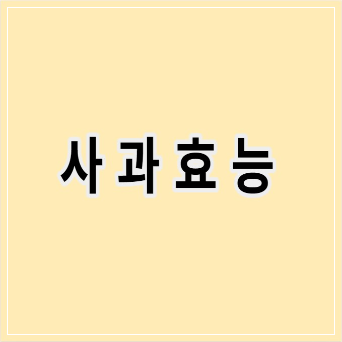 사과효능