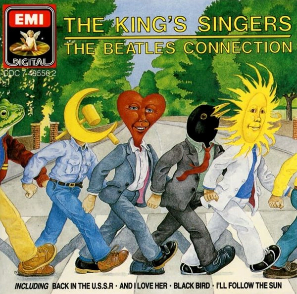 1988년 킹스싱어즈가 발매한 더빌틀즈라는 음반의 앞표지입니다.