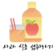 식후 1시간 혈당강하법 사과식초 섭취