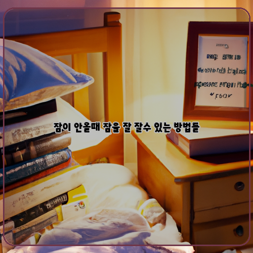  숙면을 위한 7가지 방법 - 잠이 오지 않을 때 해야 할 일