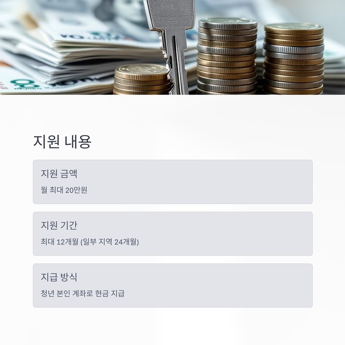 2025년 청년월세지원 조건 기간 신청방법 총정리 요약 이미지