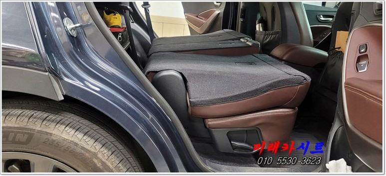 싼타페dm 차박현대 싼타페 dm 2열 1