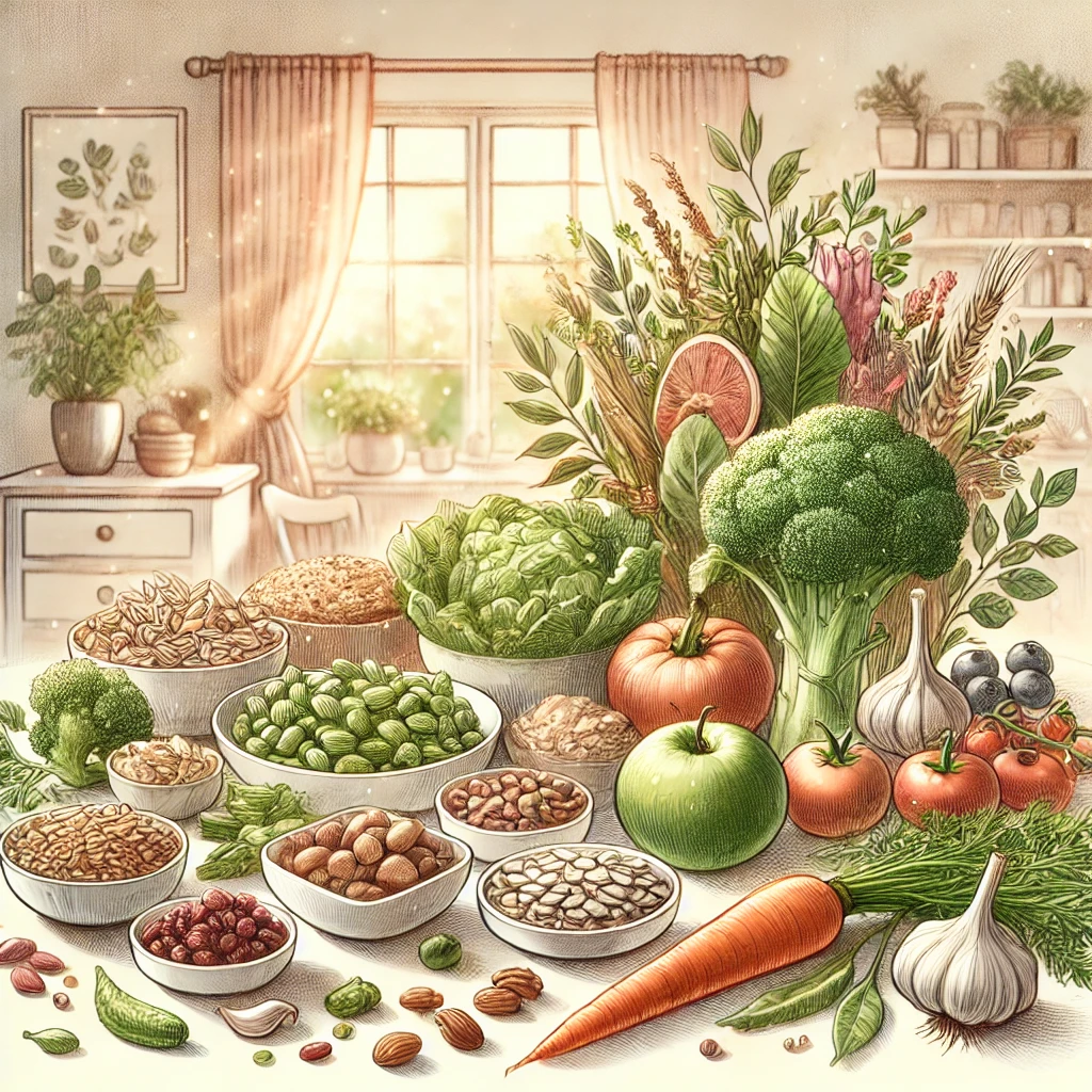 직장암 예방에 좋은 식품 그림