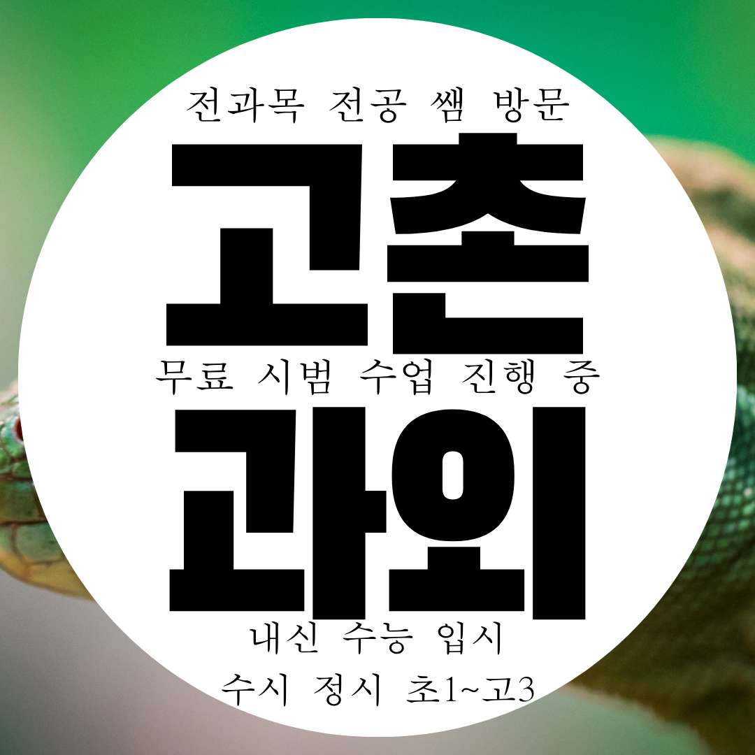  김포 고촌 자이 영어과외 힐스테이트 수학과외 국어 과학 물리 화학 고촌읍