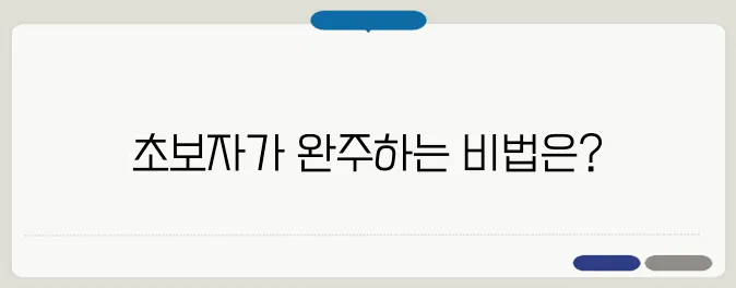 벚꽃 마라톤 준비 꿀팁! 초보자도 완주하는 법