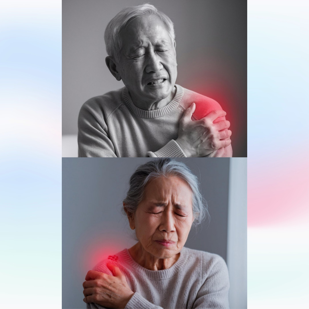 어꺠석회성 건염 증상 사진