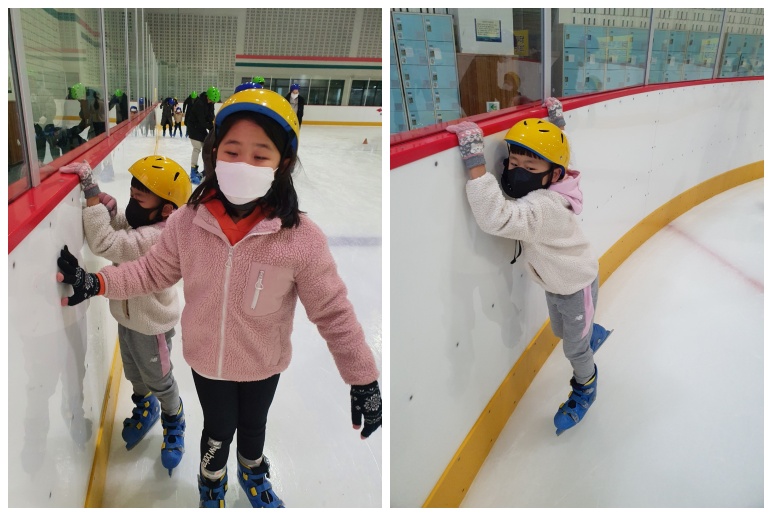 스케이트 타는 아이들 사진입니다.
