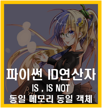 파이썬 ID연산자