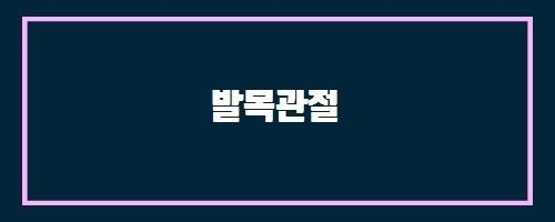  발목관절 And 레이노병에는 어떤 음식을 먹어야 하나요?