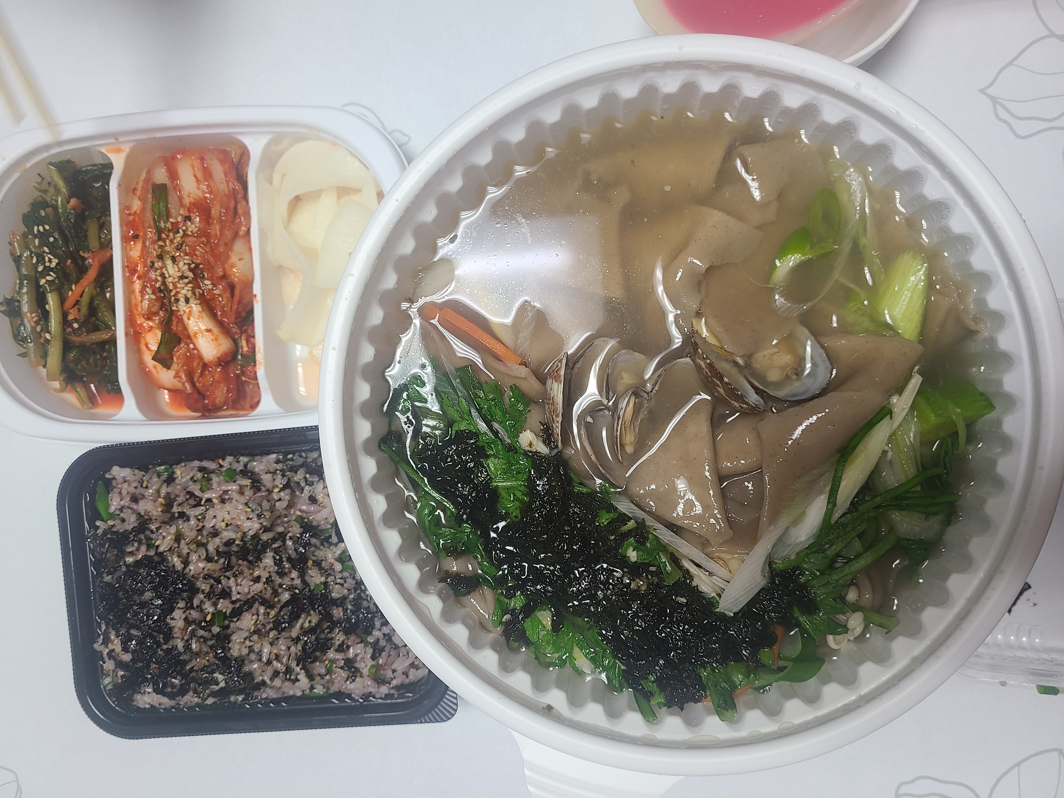  [전주 효자동] 진미면 막국수에서 물막국수와 주먹밥, 바지락 메밀수제비