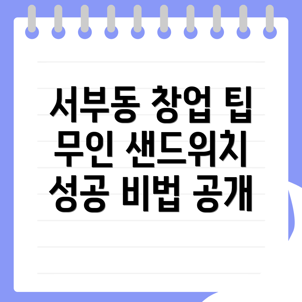 무인 샌드위치 가게