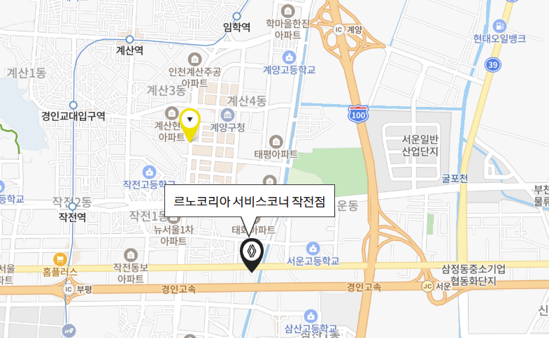 작전점 지도사진