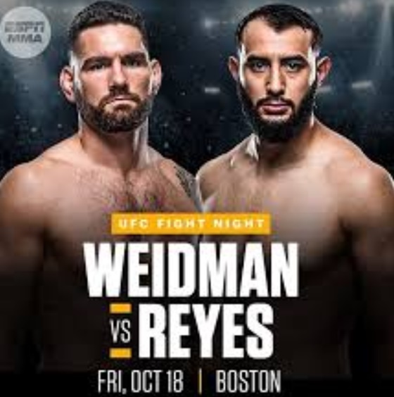  UFC on ESPN 6 레예스 와이드먼 중계
