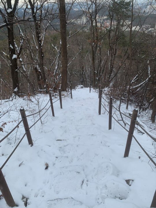 하산길