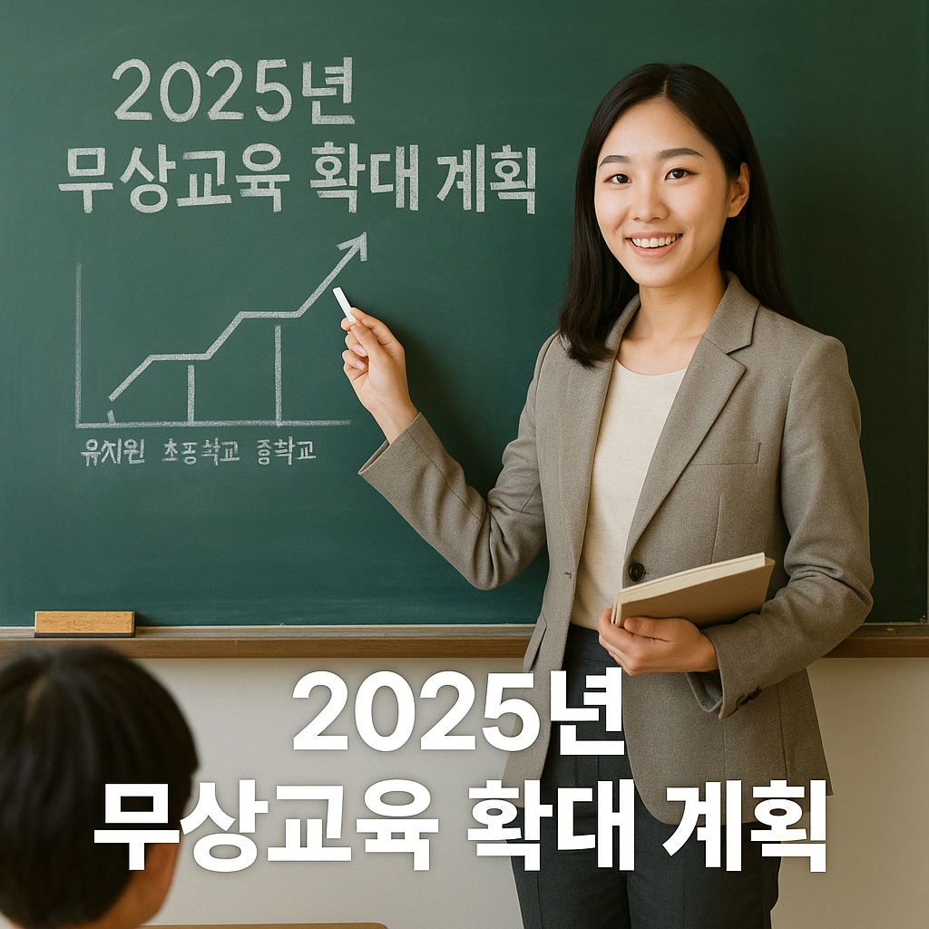 2025년 무상교육 확대 계획 이미지